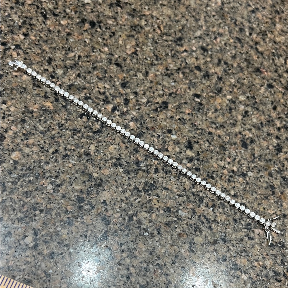Elegant 7” Sterling Silver CZ Tennis Bracelet